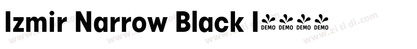 Izmir Narrow Black I字体转换